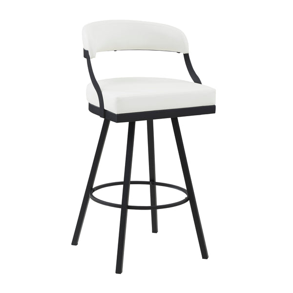 Crowley White Swivel Pub Height Chair, Set of 2