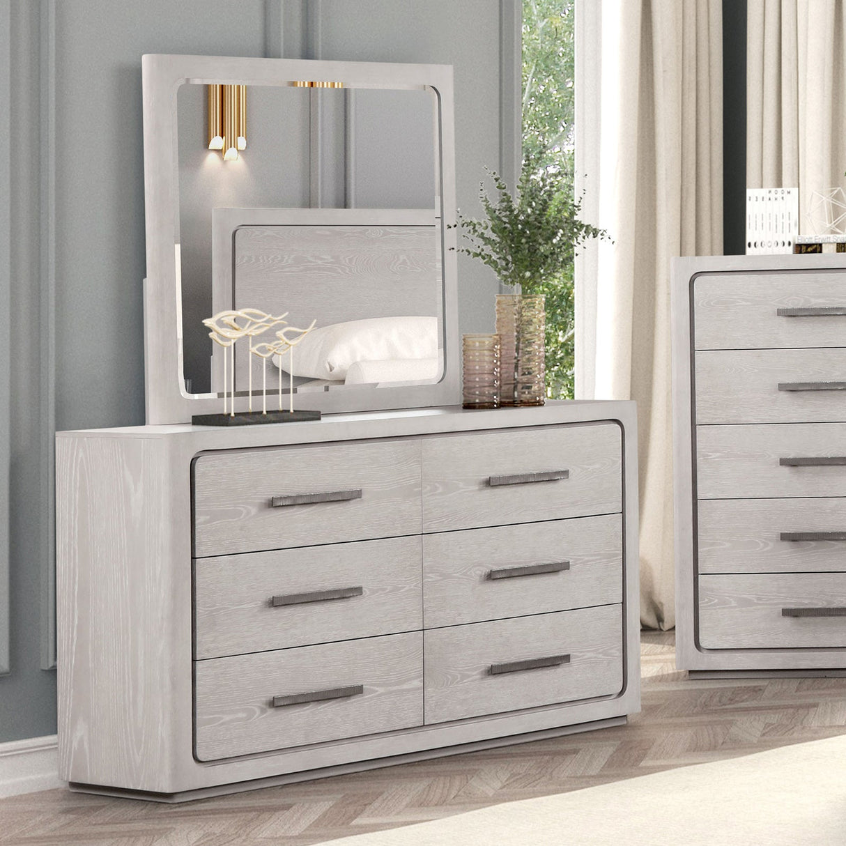 Furniture of America Crowthorne White Oak Dresser