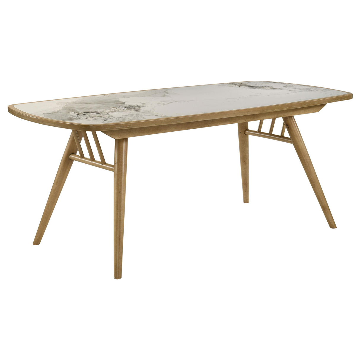 Croyden Weathered Natural 7-Piece Rectangular Dining Set from Coaster - Luna Furniture