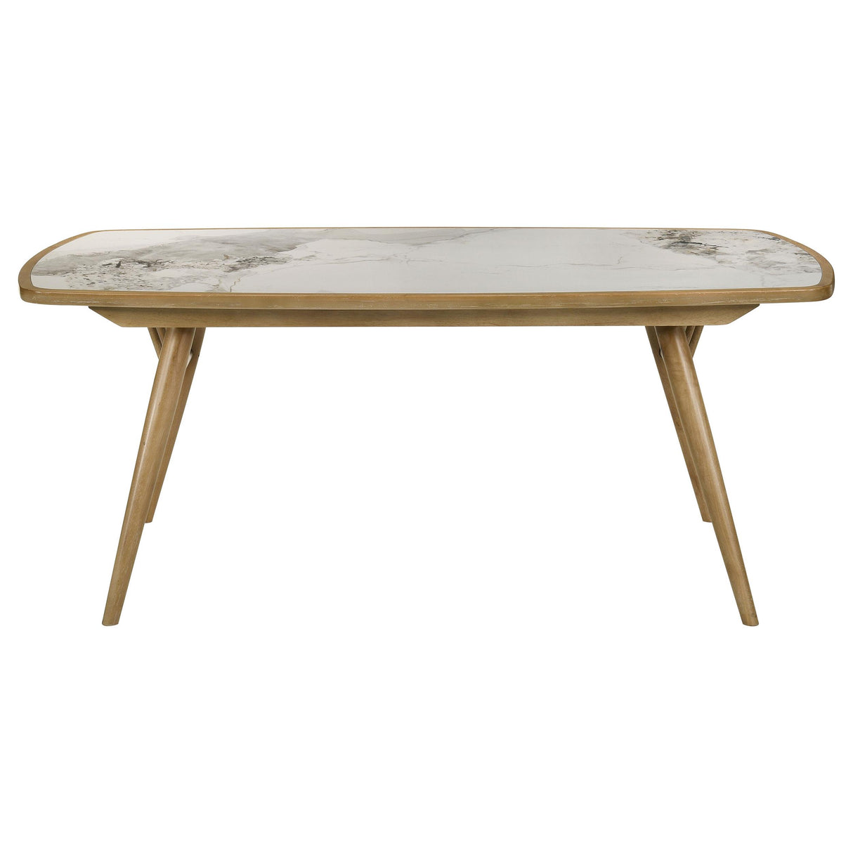 Croyden Weathered Natural 7-Piece Rectangular Dining Set from Coaster - Luna Furniture