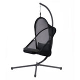 Crush Black Swing Chair from Furniture of America - Luna Furniture