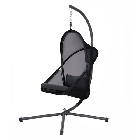 Crush Black Swing Chair from Furniture of America - Luna Furniture