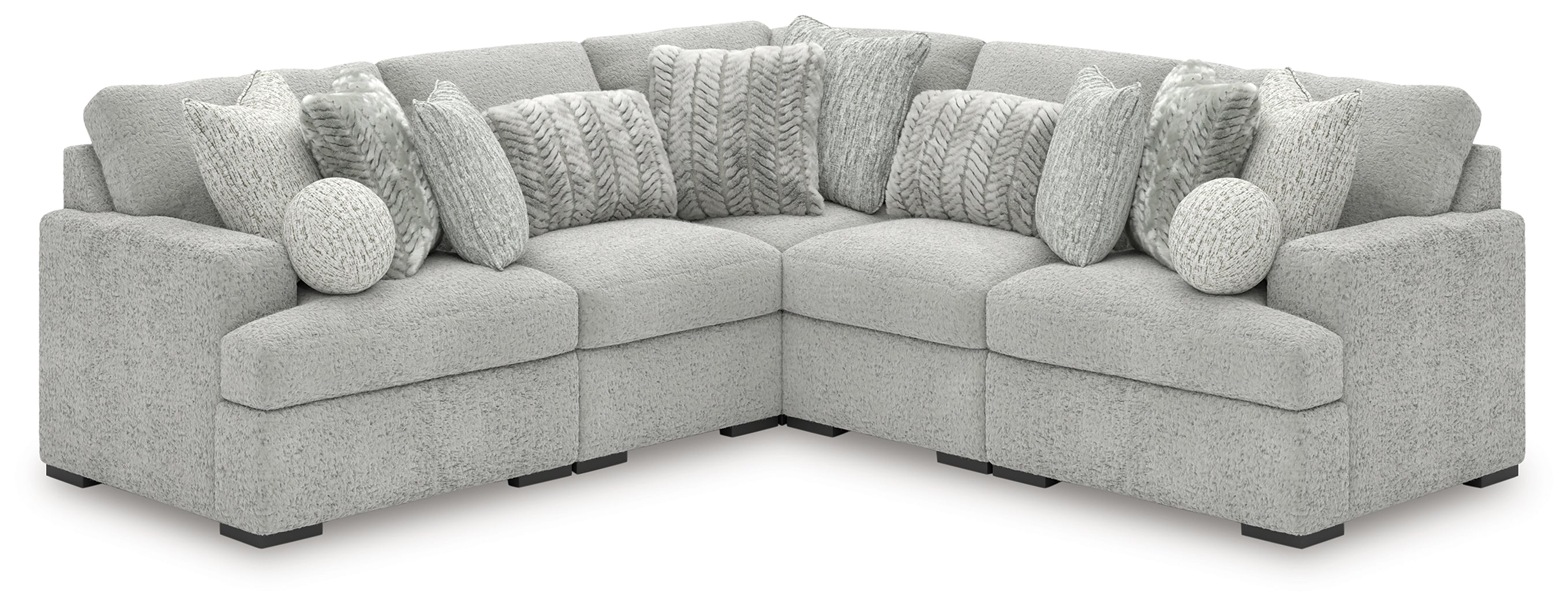 ボディ・フェイスケア BONDS  AirForce  cuddle Ashley Cuddle Plush Arctic 5-Piece Sectional – Luna Furniture