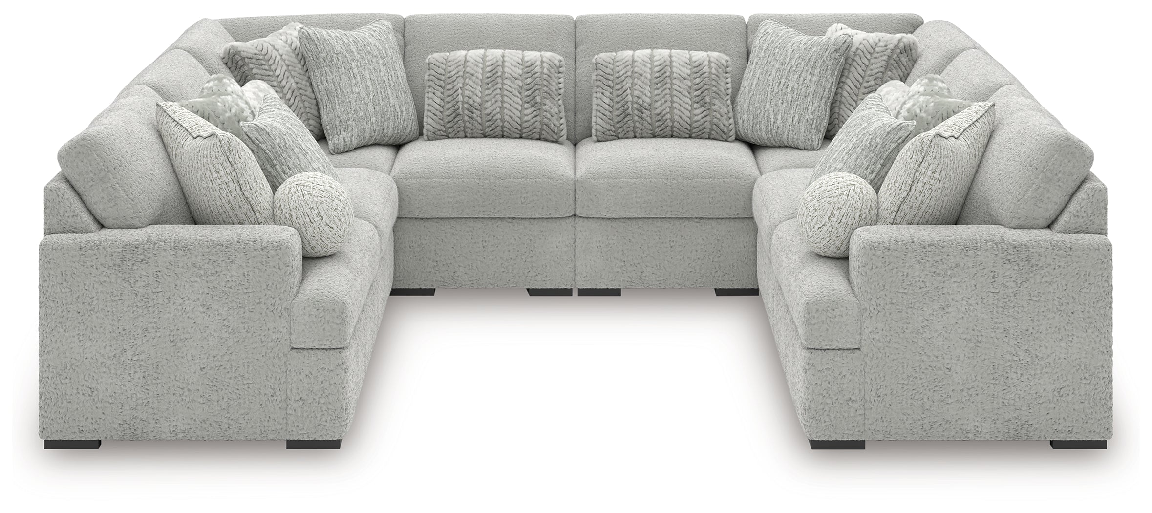 Ashley Cuddle Plush Arctic 8-Piece Sectional – Luna Furniture