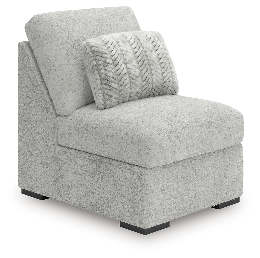 Ashley Cuddle Plush Arctic Armless Chair – Luna Furniture