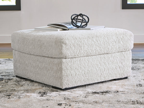 Cuddle Plush Arctic Oversized Accent Ottoman