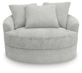 Cuddle Plush Arctic Oversized Swivel Accent Chair from Ashley - Luna Furniture