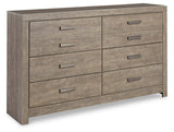 Culverbach Full Panel Bed with Dresser in Gray from Ashley - Luna Furniture