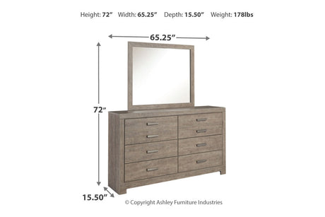 Culverbach Gray Dresser and Mirror from Ashley - Luna Furniture