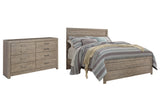 Culverbach Queen Panel Bed with Dresser in Gray from Ashley - Luna Furniture