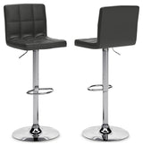 Bellatier 2-Piece Bar Stool in Black/Chrome Finish from Ashley - Luna Furniture