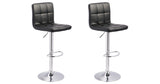 Bellatier 2-Piece Bar Stool in Black/Chrome Finish from Ashley - Luna Furniture