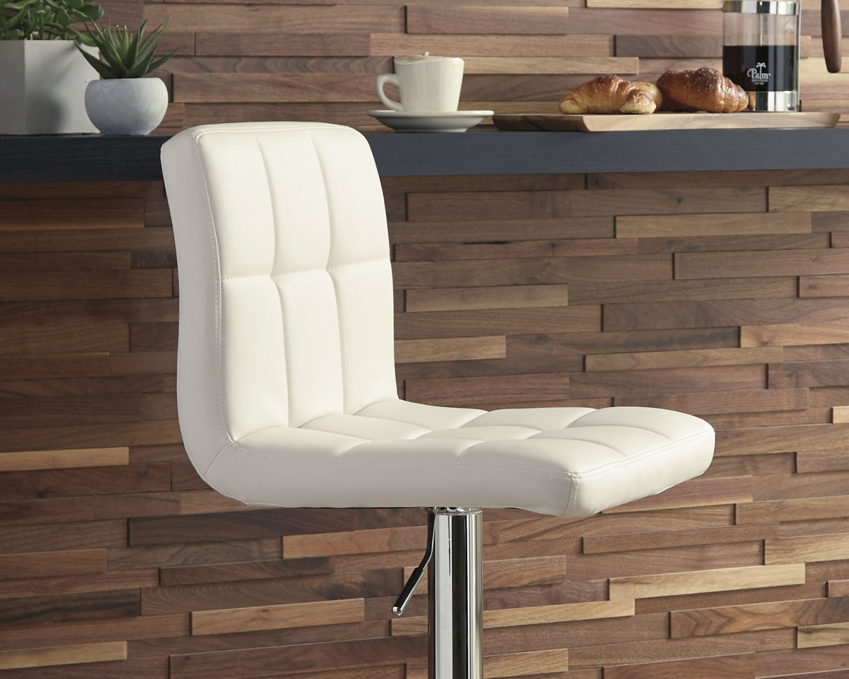 Bellatier Bone Adjustable Height Barstool, Set of 2 from Ashley - Luna Furniture