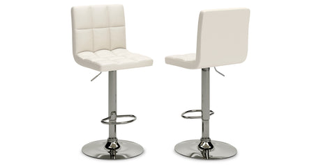 Bellatier 2-Piece Bar Stool in Bone from Ashley - Luna Furniture