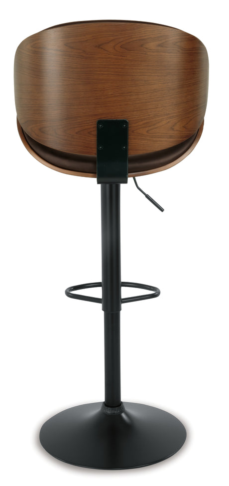 Bellatier Brown Adjustable Height Barstool from Ashley - Luna Furniture