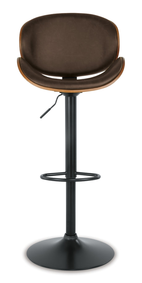 Bellatier Brown Adjustable Height Barstool from Ashley - Luna Furniture