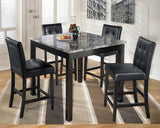 Maysville Black 5-Piece Counter Height Set from Ashley Furniture - Luna Furniture