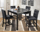Maysville Black 5-Piece Counter Height Set from Ashley Furniture - Luna Furniture