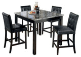 Maysville Black 5-Piece Counter Height Set from Ashley Furniture - Luna Furniture