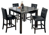 Maysville Black 5-Piece Counter Height Set from Ashley Furniture - Luna Furniture