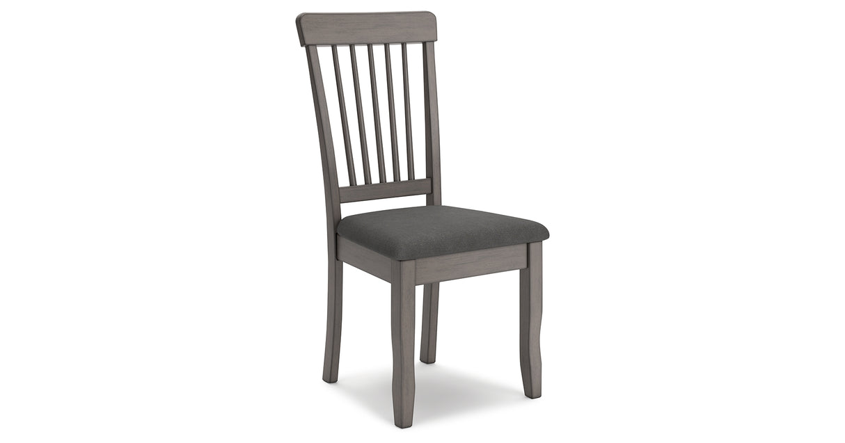 Shullden Gray Dining Table and 4 Chairs from Ashley - Luna Furniture