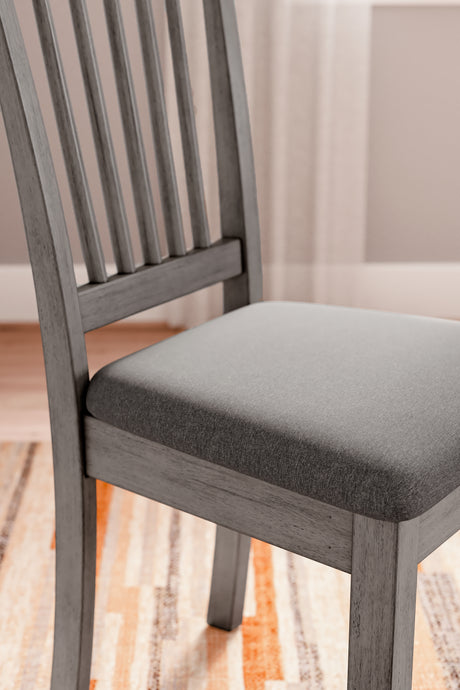 Shullden Gray Dining Chair, Set of 2 from Ashley Furniture - Luna Furniture