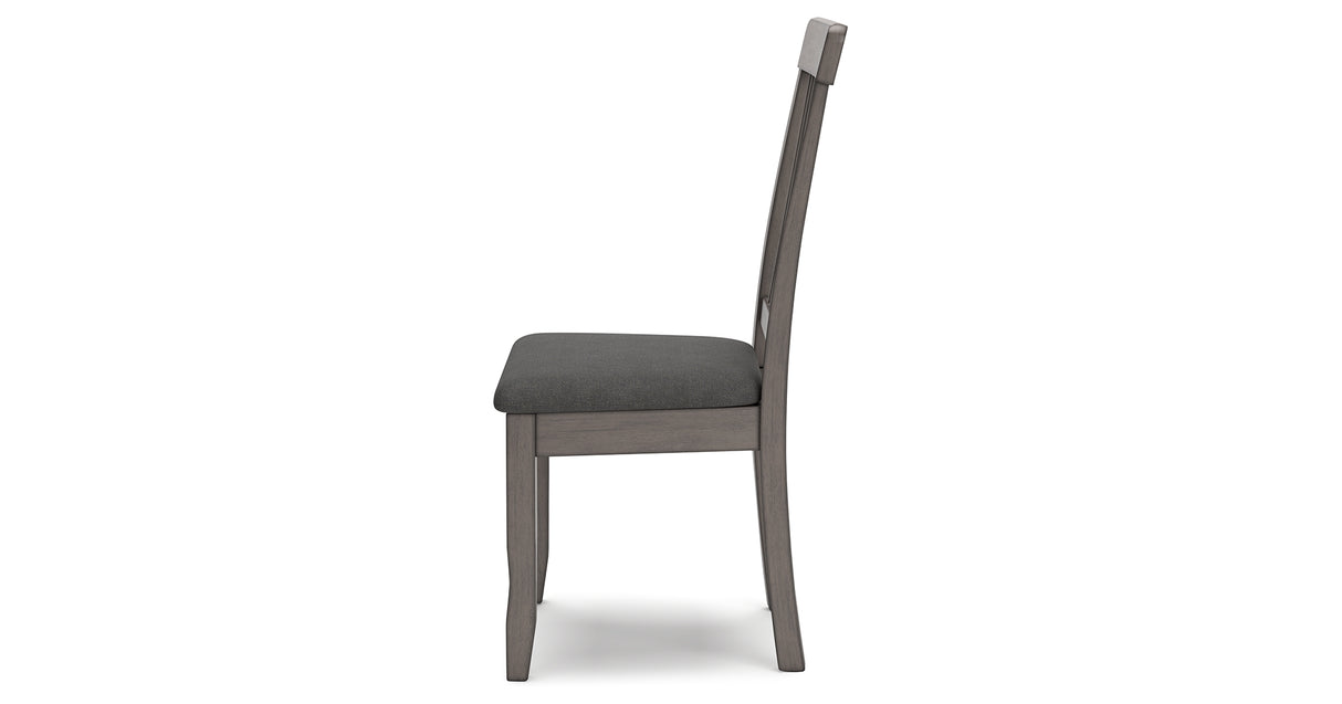 Shullden Gray Dining Table and 4 Chairs from Ashley - Luna Furniture