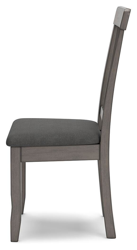 Shullden Gray Dining Table and 4 Chairs from Ashley Furniture - Luna Furniture