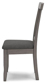 Shullden Gray Dining Table and 4 Chairs from Ashley Furniture - Luna Furniture