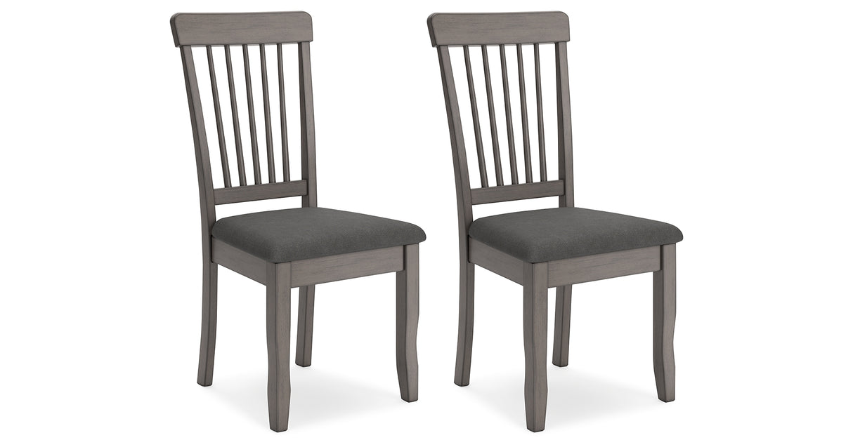 Shullden Gray Dining Chair, Set of 2 from Ashley Furniture - Luna Furniture