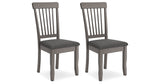 Shullden Gray Dining Chair, Set of 2 from Ashley Furniture - Luna Furniture
