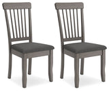Shullden Gray Dining Chair, Set of 2 from Ashley Furniture - Luna Furniture