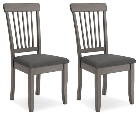 Shullden Gray Dining Chair, Set of 2 from Ashley Furniture - Luna Furniture