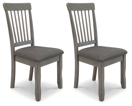 Shullden Gray Dining Chair, Set of 2 from Ashley Furniture - Luna Furniture