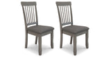 Shullden Gray Dining Chair, Set of 2 from Ashley Furniture - Luna Furniture