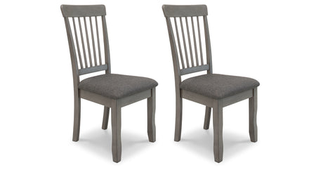 Shullden Gray Dining Chair, Set of 2 from Ashley Furniture - Luna Furniture