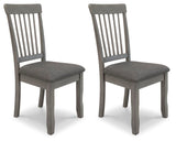 Shullden Gray Dining Chair, Set of 2 from Ashley Furniture - Luna Furniture