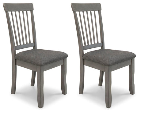 Shullden Gray Dining Chair, Set of 2 from Ashley Furniture - Luna Furniture