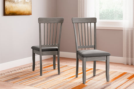 Shullden Gray Dining Chair, Set of 2 from Ashley Furniture - Luna Furniture