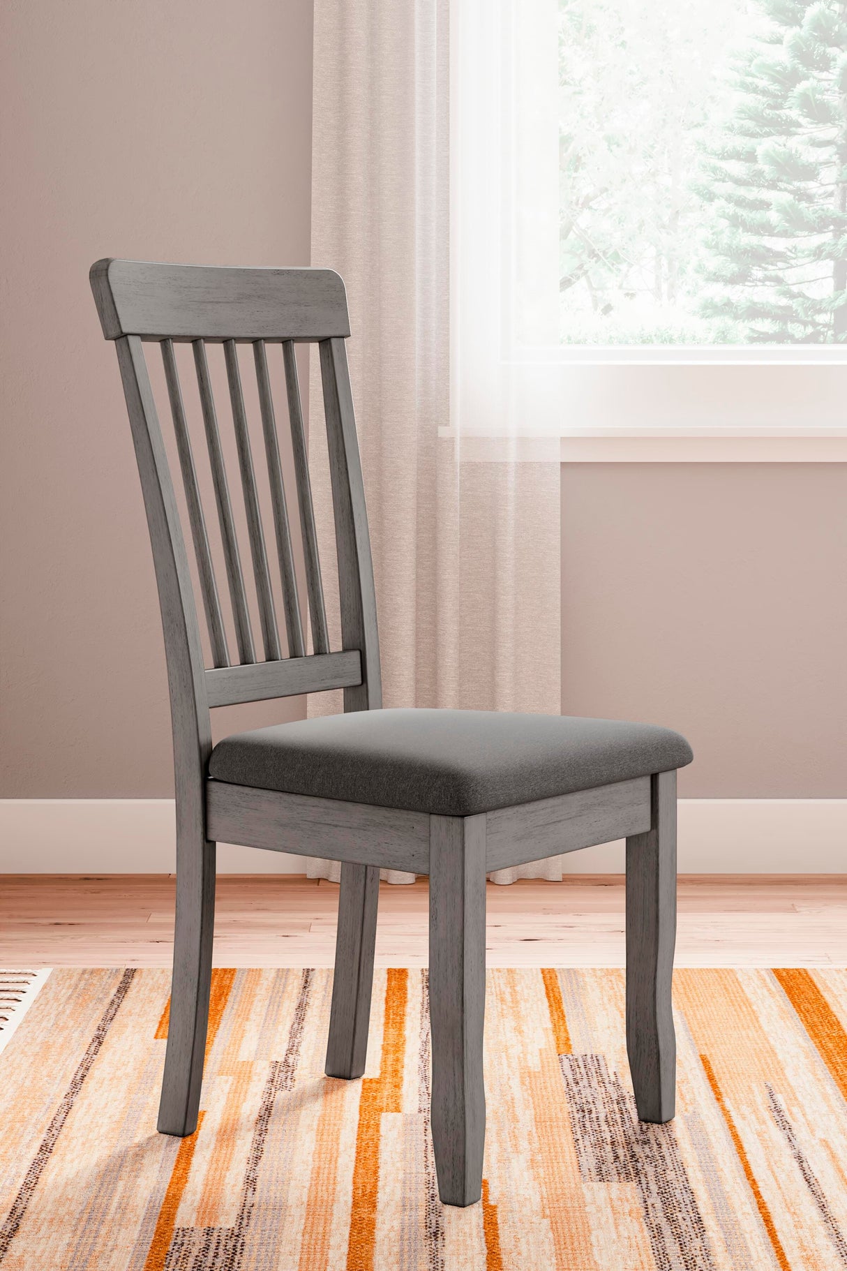 Shullden Gray Dining Table and 4 Chairs from Ashley Furniture - Luna Furniture