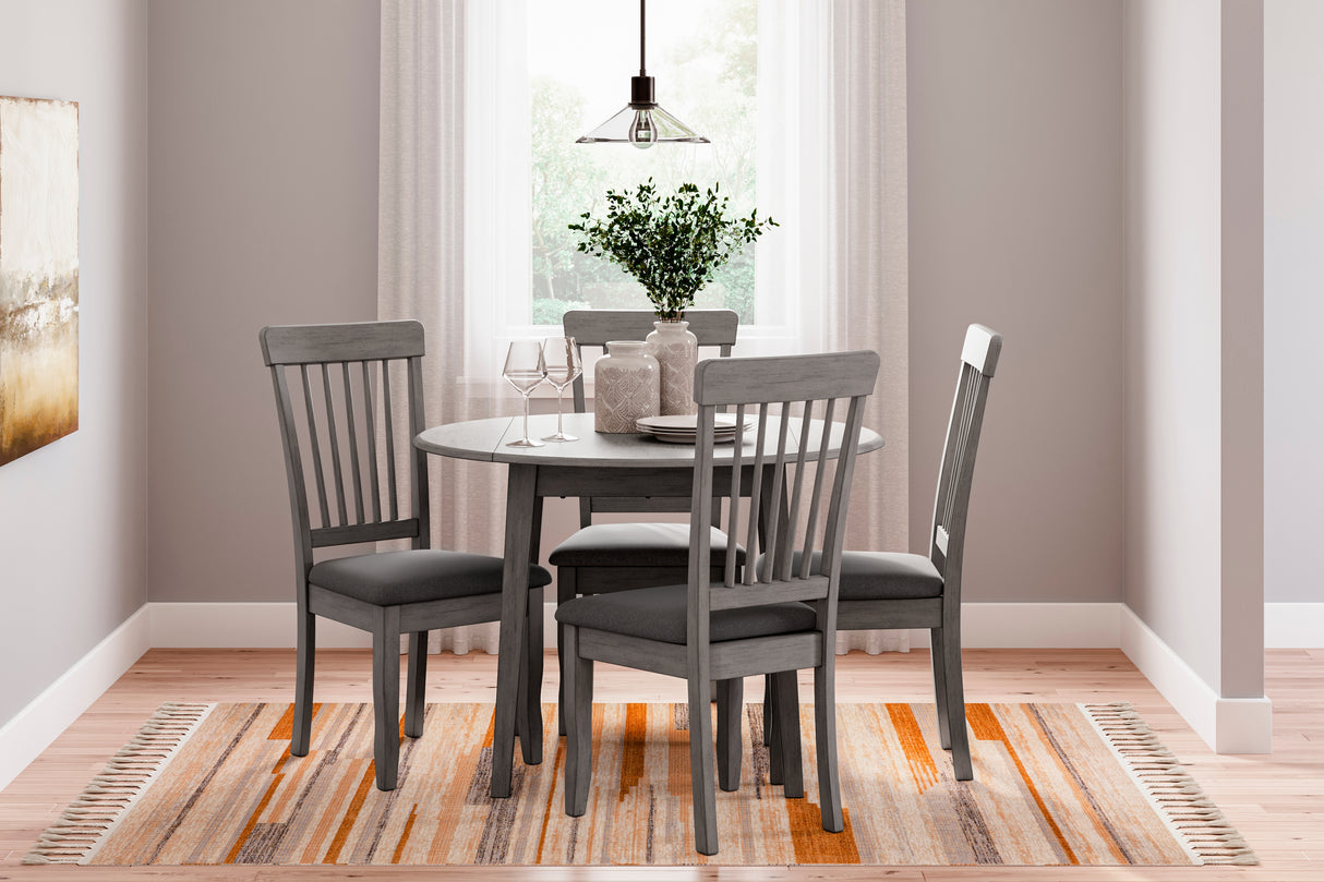 Shullden Gray Dining Chair, Set of 2 from Ashley Furniture - Luna Furniture