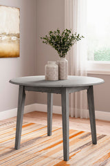 Shullden Gray Dining Table and 4 Chairs from Ashley Furniture - Luna Furniture