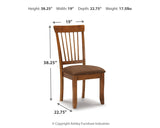 Berringer 2-Piece Dining Room Chair in Rustic Brown from Ashley - Luna Furniture