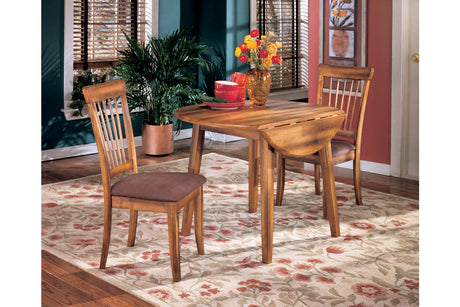Berringer Rustic Brown Dining Table and 2 Chairs from Ashley Furniture - Luna Furniture