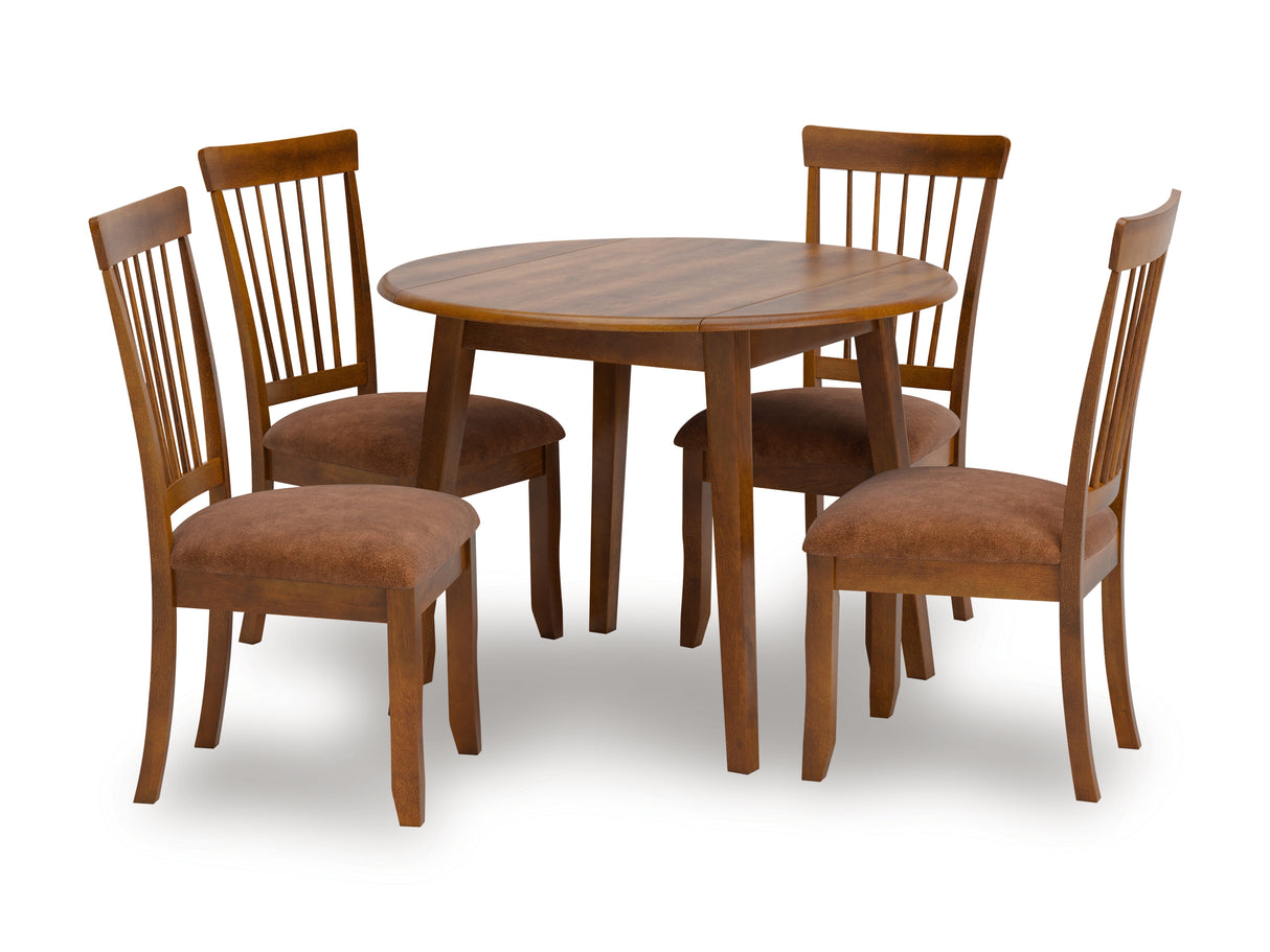 Berringer Rustic 5-Piece Drop Leaf Dining Set from Ashley - Luna Furniture