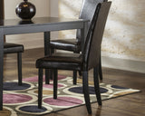 Kimonte Dark Brown Dining Chair, Set of 2 from Ashley - Luna Furniture