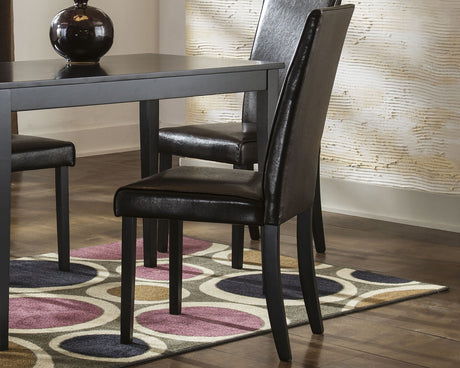 Kimonte Dark Brown Dining Chair, Set of 2 from Ashley - Luna Furniture