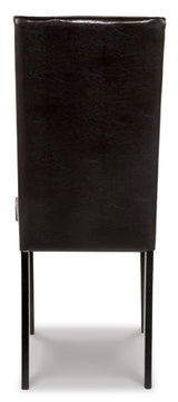 Kimonte Dark Brown Dining Chair, Set of 2 from Ashley - Luna Furniture