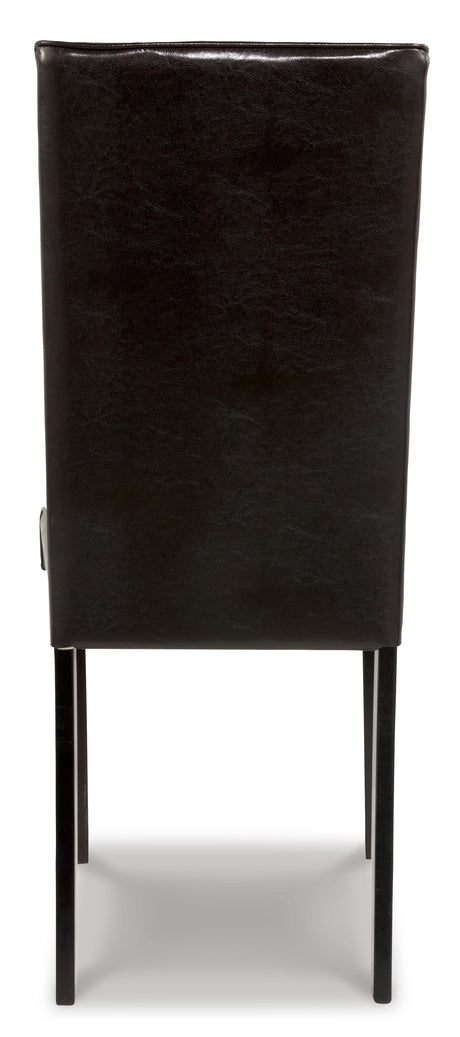 Kimonte Dark Brown Dining Chair, Set of 2 from Ashley - Luna Furniture