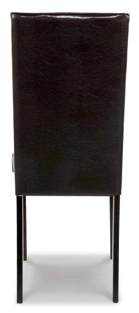 Kimonte Dark Brown Dining Chair, Set of 2 from Ashley - Luna Furniture